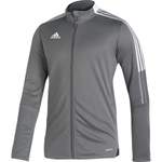 Herren-Sportjacke von Adidas, in der Farbe Grau, aus Recyceltes, andere Perspektive, Vorschaubild