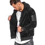 Sweatjacke von behype, in der Farbe Schwarz, andere Perspektive, Vorschaubild