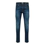 Slim Fit Jeans von Selected Homme, in der Farbe Blau, aus Baumwolle, Vorschaubild