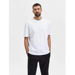 T-Shirt von Selected Homme, in der Farbe Weiss, aus Baumwolle, andere Perspektive, Vorschaubild