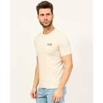 T-Shirt von Emporio Armani EA7, in der Farbe Beige, andere Perspektive, Vorschaubild