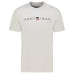 T-Shirt von Gant, in der Farbe Weiss, aus Baumwolle, andere Perspektive, Vorschaubild