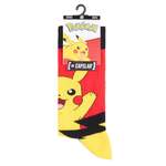 Socke von Pokémon, in der Farbe Gelb, aus Baumwolle, andere Perspektive, Vorschaubild
