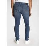 Slim Fit Jeans, in der Farbe Blau, aus Elasthan, andere Perspektive, Vorschaubild
