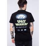 T-Shirt von Space Invaders, in der Farbe Schwarz, aus Baumwolle, andere Perspektive, Vorschaubild