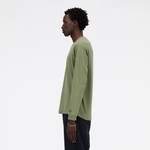 Langarm Shirt von New Balance, in der Farbe Grün, aus Baumwolle, andere Perspektive, Vorschaubild