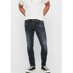 Slim Fit Jeans von Only & Sons, in der Farbe Schwarz, andere Perspektive, Vorschaubild