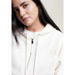 Sweatjacke von Tommy Hilfiger Curve, in der Farbe Weiss, andere Perspektive, Vorschaubild