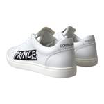 Sneakers von Dolce & Gabbana, in der Farbe Weiss, aus Leder, andere Perspektive, Vorschaubild