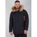 Winterjacke von alpha industries, in der Farbe Schwarz, aus Polyester, andere Perspektive, Vorschaubild