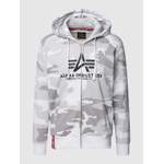 Sweatjacke von alpha industries, in der Farbe Weiss, aus Polyester, Vorschaubild