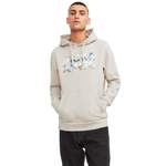 Kapuzenpullover von jack & jones, in der Farbe Beige, aus Polyester, Vorschaubild