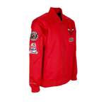 Bomberjacke von Mitchell & Ness, in der Farbe Rot, aus Satin, andere Perspektive, Vorschaubild