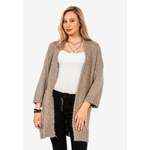 Strickjacke von Cipo & Baxx, in der Farbe Beige, aus Polyester, andere Perspektive, Vorschaubild