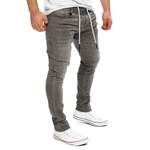 Slim Fit Jeans von Yazubi, in der Farbe Grau, andere Perspektive, Vorschaubild