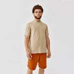 T-Shirt von Kalenji, in der Farbe Beige, aus Polyester, andere Perspektive, Vorschaubild