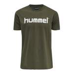 T-Shirt von Hummel, in der Farbe Grün, aus Baumwolle, andere Perspektive, Vorschaubild