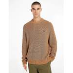 Herren-Pullover von Tommy Jeans, in der Farbe Beige, aus Baumwolle, andere Perspektive, Vorschaubild