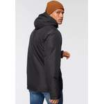 Herren-Sportjacke von Polarino, in der Farbe Schwarz, aus Webstoff, andere Perspektive, Vorschaubild