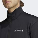 Fleecejacke von Adidas, in der Farbe Schwarz, aus Polyester, andere Perspektive, Vorschaubild