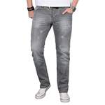 Herren-Jeans von Alessandro Salvarini, in der Farbe Grau, andere Perspektive, Vorschaubild