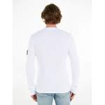 Sweatshirt von Calvin Klein Jeans, in der Farbe Weiss, aus Baumwolle, andere Perspektive, Vorschaubild