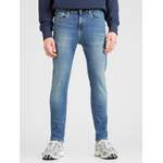 Slim Fit Jeans, in der Farbe Blau, andere Perspektive, Vorschaubild