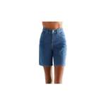 Jeans Shorts von Evermind, in der Farbe Blau, aus Polyester, andere Perspektive, Vorschaubild