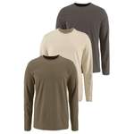 Langarm Shirt von mans world, in der Farbe Beige, andere Perspektive, Vorschaubild