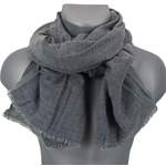 Schal von Ella Jonte, in der Farbe Grau, aus Baumwolle, andere Perspektive, Vorschaubild
