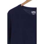 T-Shirt von uniqlo, in der Farbe Blau, aus Baumwolle, andere Perspektive, Vorschaubild