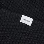 Strickmütze von Les Deux, in der Farbe Schwarz, aus Stoff, andere Perspektive, Vorschaubild