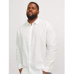 Herrenhemd von Jack & Jones PlusSize, in der Farbe Weiss, aus Popeline, andere Perspektive, Vorschaubild