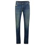 Slim Fit Jeans von Diesel, in der Farbe Blau, aus Baumwolle, andere Perspektive, Vorschaubild