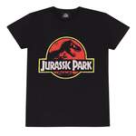 T-Shirt von Jurassic Park, in der Farbe Schwarz, andere Perspektive, Vorschaubild