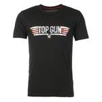 T-Shirt von Top Gun, in der Farbe Schwarz, aus Baumwolle, andere Perspektive, Vorschaubild