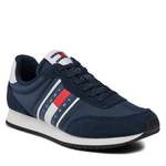 Sneakers von Tommy Jeans, in der Farbe Blau, aus Textil, andere Perspektive, Vorschaubild