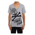 T-Shirt von Philipp Plein, in der Farbe Grau, aus Baumwolle, andere Perspektive, Vorschaubild