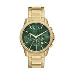 Chronographe von Armani Exchange, in der Farbe Gold, aus Edelstahl, Vorschaubild