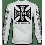 Langarm Shirt von West Coast Choppers, in der Farbe Weiss, andere Perspektive, Vorschaubild