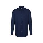 Langarm Shirt von Seidensticker, in der Farbe Blau, aus Baumwolle, Vorschaubild