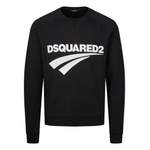 Herren-Pullover von Dsquared2, in der Farbe Schwarz, aus Baumwolle, andere Perspektive, Vorschaubild