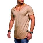 T-Shirt von behype, in der Farbe Braun, aus Baumwolle, andere Perspektive, Vorschaubild