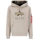 Kapuzenpullover von alpha industries, in der Farbe Gelb, aus Polyester, andere Perspektive, Vorschaubild