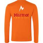Langarm Shirt von Marmot, in der Farbe Orange, andere Perspektive, Vorschaubild