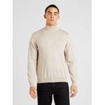 Rollkragenpullover von Olymp, in der Farbe Beige, aus Schurwolle, andere Perspektive, Vorschaubild