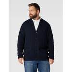 Strickjacke von Polo Ralph Lauren Big & Tall, in der Farbe Blau, aus Baumwolle, andere Perspektive, Vorschaubild