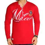 Langarm Shirt von Violento, in der Farbe Rot, andere Perspektive, Vorschaubild