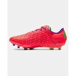 Fußballschuhe von Under Armour, in der Farbe Rot, aus Material-mix, andere Perspektive, Vorschaubild