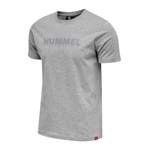 T-Shirt von Hummel, in der Farbe Grau, aus Baumwolle, andere Perspektive, Vorschaubild